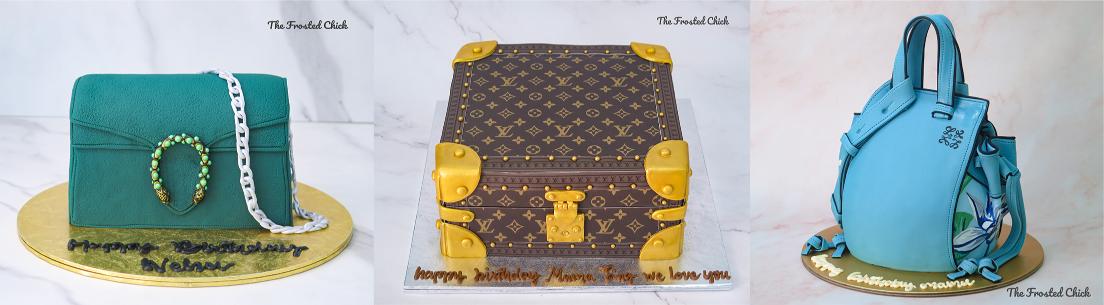 luxury handbag cake